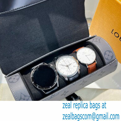 Louis Vuitton 3 Watch Case Monogram Gray