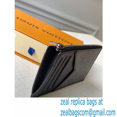 Louis Vuitton Coin Card Holder in Monogram Eclipse Canvas M69533 Black/Grey 2020
