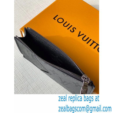 Louis Vuitton Coin Card Holder in Monogram Eclipse Canvas M69533 Black/Grey 2020 - Click Image to Close