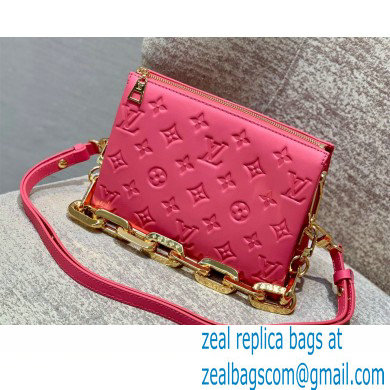 Louis Vuitton Coussin BB in Monogram Grained Leather M20750 Fluo Pink 2022