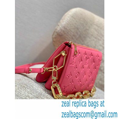 Louis Vuitton Coussin BB in Monogram Grained Leather M20750 Fluo Pink 2022