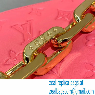 Louis Vuitton Coussin BB in Monogram Grained Leather M20750 Fluo Pink 2022