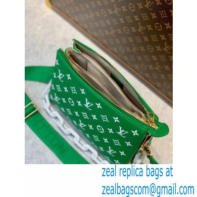 Louis Vuitton Coussin PM in Monogram-embossed puffy lambskin M20760 GREEN 2022