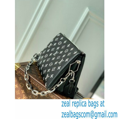 Louis Vuitton Coussin PM in Monogram-embossed puffy lambskin M57790 black 2022