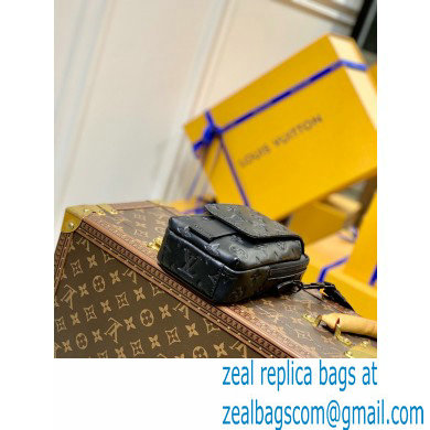 Louis Vuitton Flap Double Phone Pouch in Monogram Leather M81005 Black 2022