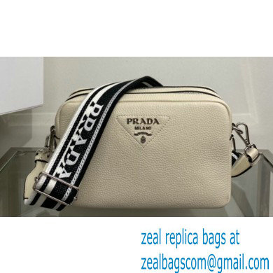 Prada Leather bag with shoulder strap 1BH082 Creamy 2022