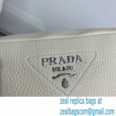 Prada Leather bag with shoulder strap 1BH082 Creamy 2022