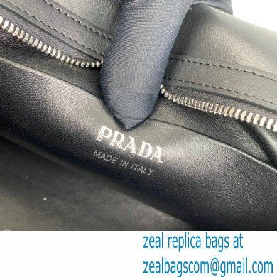 Prada Medium brushed leather handbag 1BA365 Black 2022