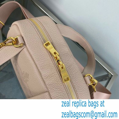 Prada Perforated logo Leather Handbag 1BH078 Nude Pink 2022 - Click Image to Close