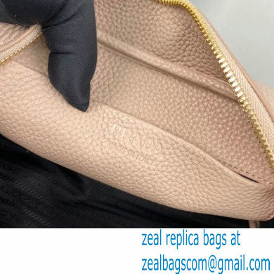 Prada Perforated logo Leather Handbag 1BH078 Nude Pink 2022