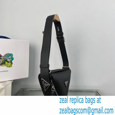 Prada Saffiano leather belt bag 2VL039 Black 2022 - Click Image to Close