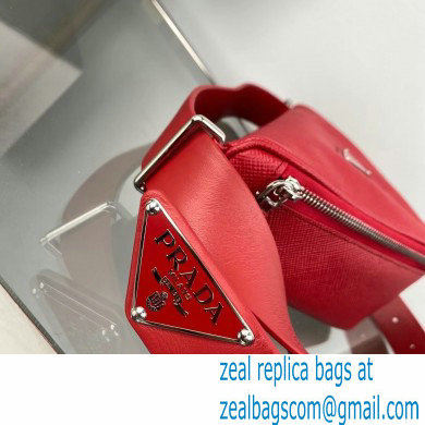 Prada Saffiano leather belt bag 2VL039 Red 2022 - Click Image to Close