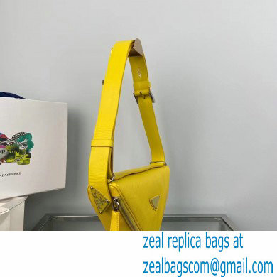 Prada Saffiano leather belt bag 2VL039 Yellow 2022 - Click Image to Close