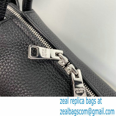 Prada Small Leather HandBag with shoulder strap 1BC145 Black 2022