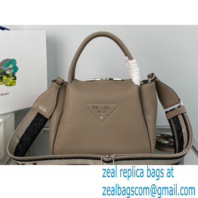 Prada Small Leather HandBag with shoulder strap 1BC145 Camel 2022