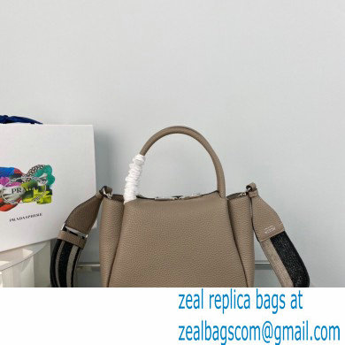 Prada Small Leather HandBag with shoulder strap 1BC145 Camel 2022