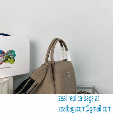 Prada Small Leather HandBag with shoulder strap 1BC145 Camel 2022