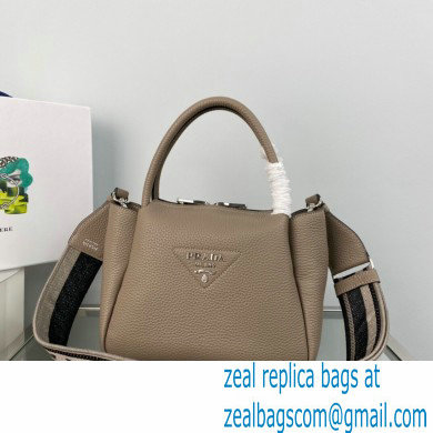 Prada Small Leather HandBag with shoulder strap 1BC145 Camel 2022