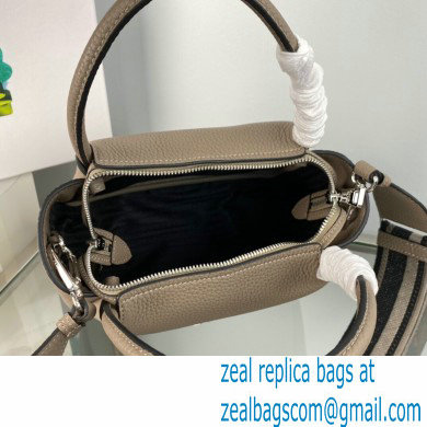 Prada Small Leather HandBag with shoulder strap 1BC145 Camel 2022
