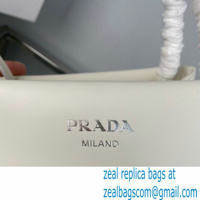 Prada Small leather bag 1BA368 White 2022