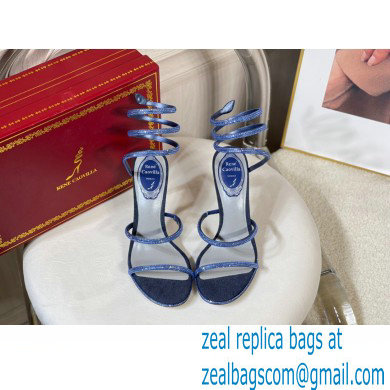 Rene Caovilla Cleo Thin-heeled 9.5cm Jewel Sandals 01 2022 - Click Image to Close