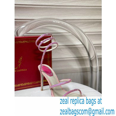 Rene Caovilla Cleo Thin-heeled 9.5cm Jewel Sandals 04 2022 - Click Image to Close