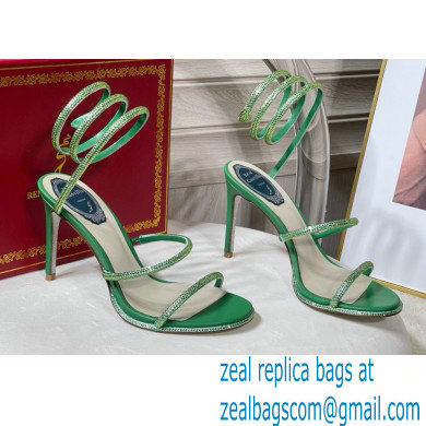 Rene Caovilla Cleo Thin-heeled 9.5cm Jewel Sandals 07 2022 - Click Image to Close