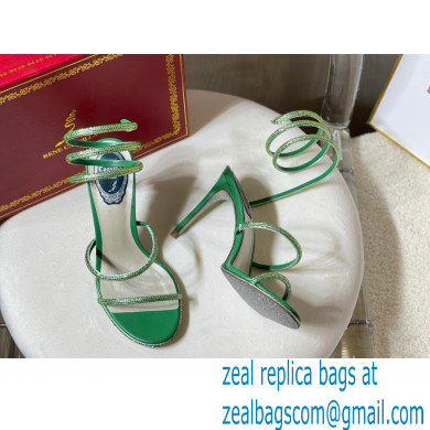 Rene Caovilla Cleo Thin-heeled 9.5cm Jewel Sandals 07 2022 - Click Image to Close