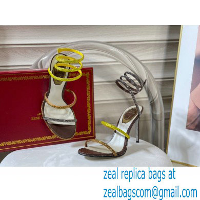 Rene Caovilla Cleo Thin-heeled 9.5cm Jewel Sandals 08 2022 - Click Image to Close