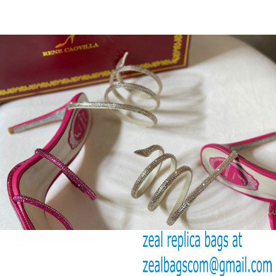 Rene Caovilla Cleo Thin-heeled 9.5cm Jewel Sandals 09 2022 - Click Image to Close