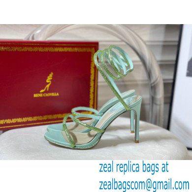 Rene Caovilla Cleo Thin-heeled 9.5cm Jewel Sandals 13 2022 - Click Image to Close