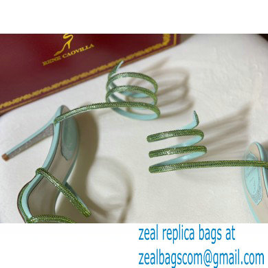 Rene Caovilla Cleo Thin-heeled 9.5cm Jewel Sandals 13 2022 - Click Image to Close