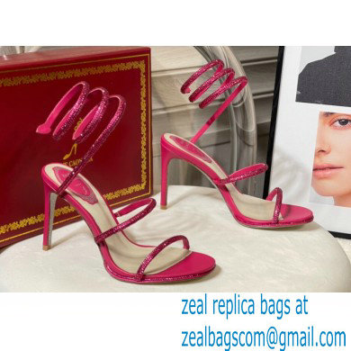 Rene Caovilla Cleo Thin-heeled 9.5cm Jewel Sandals 17 2022 - Click Image to Close