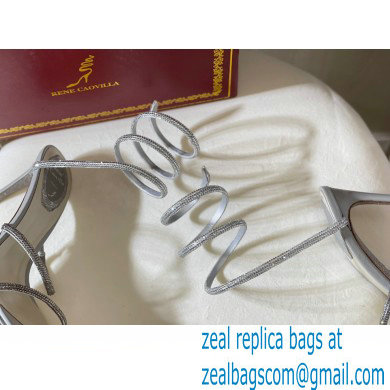 Rene Caovilla Cleo Thin-heeled 9.5cm Jewel Sandals 19 2022 - Click Image to Close