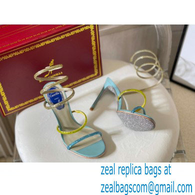 Rene Caovilla Cleo Thin-heeled 9.5cm Jewel Sandals 21 2022 - Click Image to Close