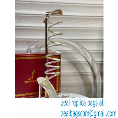Rene Caovilla SUPERCLEO stiletto heel 9.5cm Jewel Sandals Gold 2022