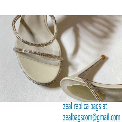 Rene Caovilla SUPERCLEO stiletto heel 9.5cm Jewel Sandals Gold 2022 - Click Image to Close
