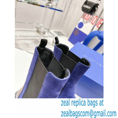 Stuart Weitzman Norah Chelsea Booties Blue 2022