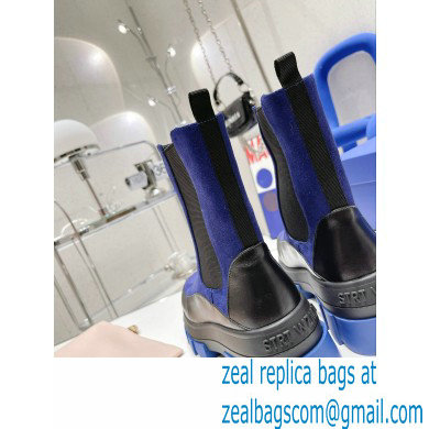 Stuart Weitzman Norah Chelsea Booties Blue 2022