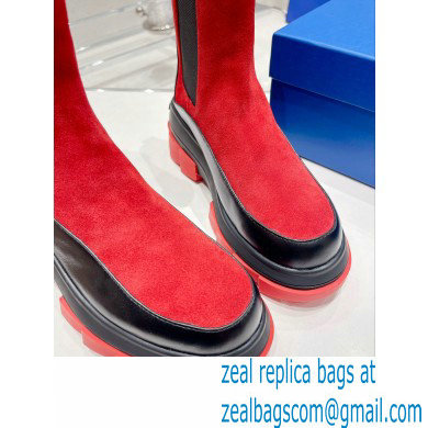 Stuart Weitzman Norah Chelsea Booties Red 2022
