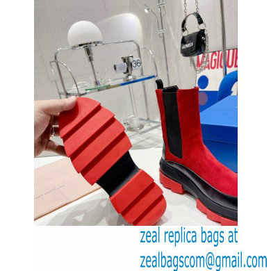 Stuart Weitzman Norah Chelsea Booties Red 2022