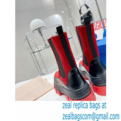 Stuart Weitzman Norah Chelsea Booties Red 2022