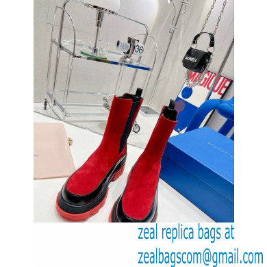 Stuart Weitzman Norah Chelsea Booties Red 2022