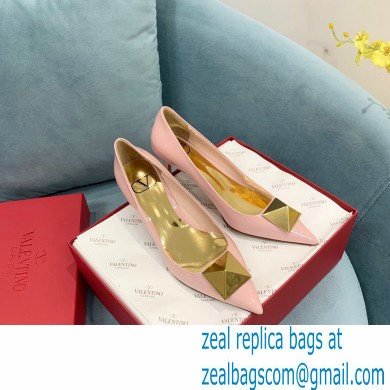 VALENTINO GARAVANI ONE STUD PUMP WITH CRYSTALS 60MM patent light pink