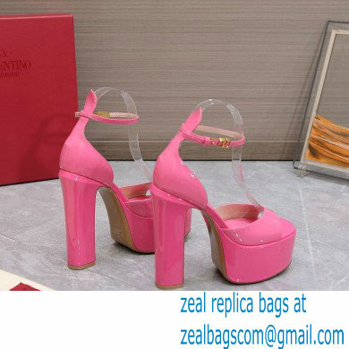 Valentino Heel 15.5cm platform 4cm Tan-Go Sandals in patent leather Pink 2022