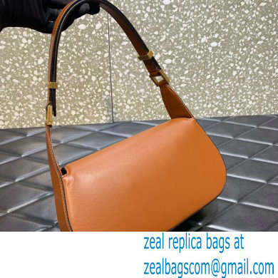 Valentino VLogo Chain Calfskin Shoulder Bag tan 2022 0080