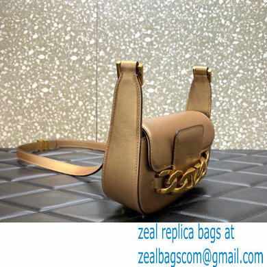 Valentino VLogo Chain Small Calfskin Shoulder Bag metallic gold 2022 0081