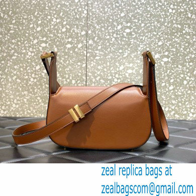 Valentino VLogo Chain Small Calfskin Shoulder Bag tan 2022 0081
