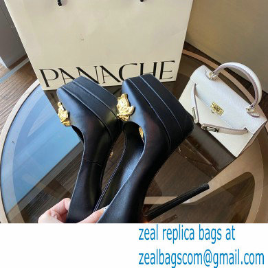 Versace Heel 15.5cm platform 1.5cm Barocco Palazzo La Medusa Pumps Black/Gold 2022