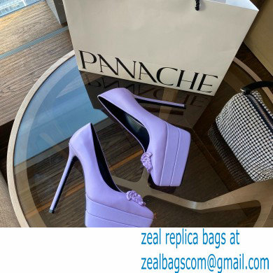 Versace Heel 15.5cm platform 1.5cm Barocco Palazzo La Medusa Pumps Lavender 2022